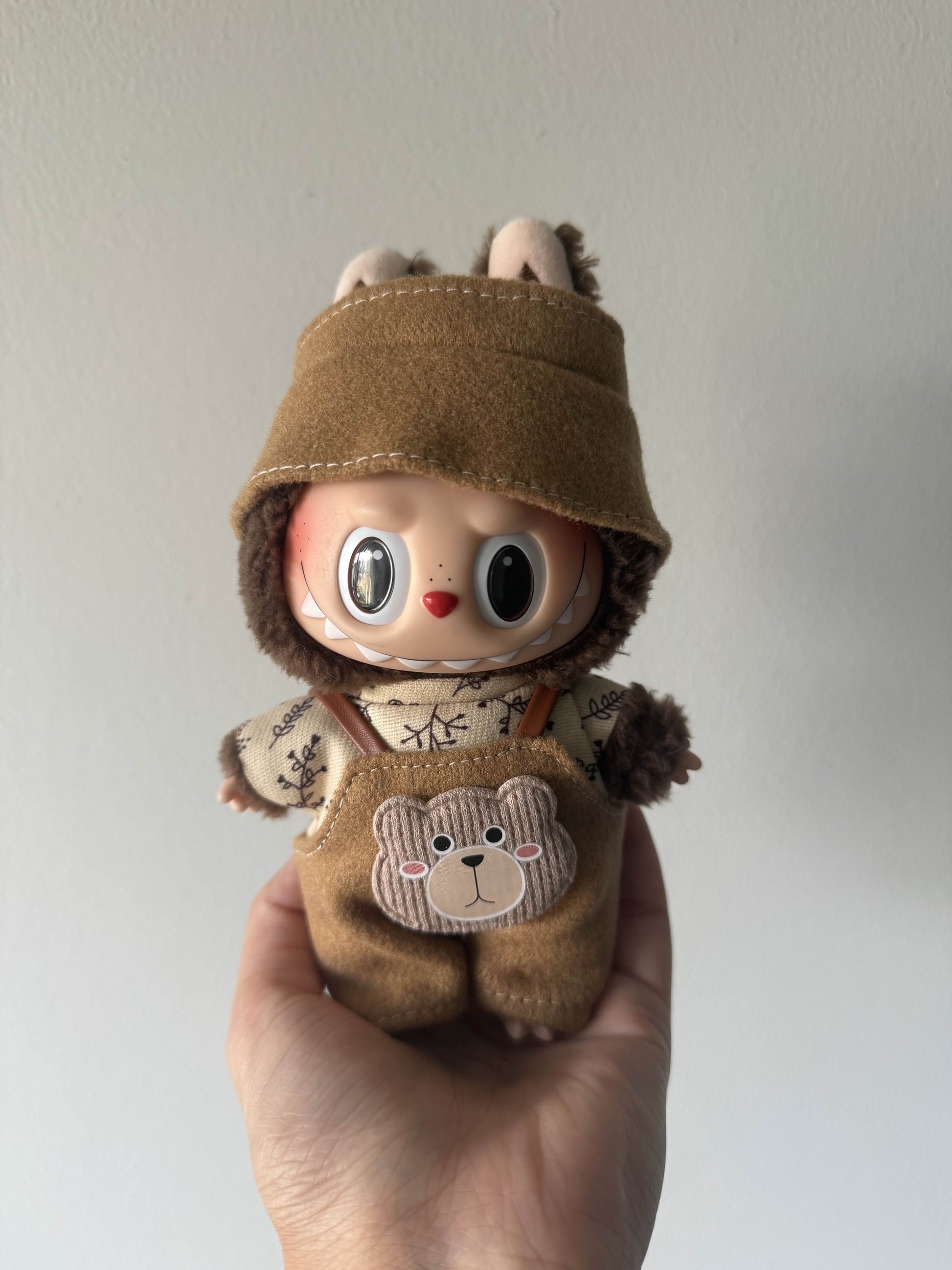 Teddy Bear Overall with Bucket Hat